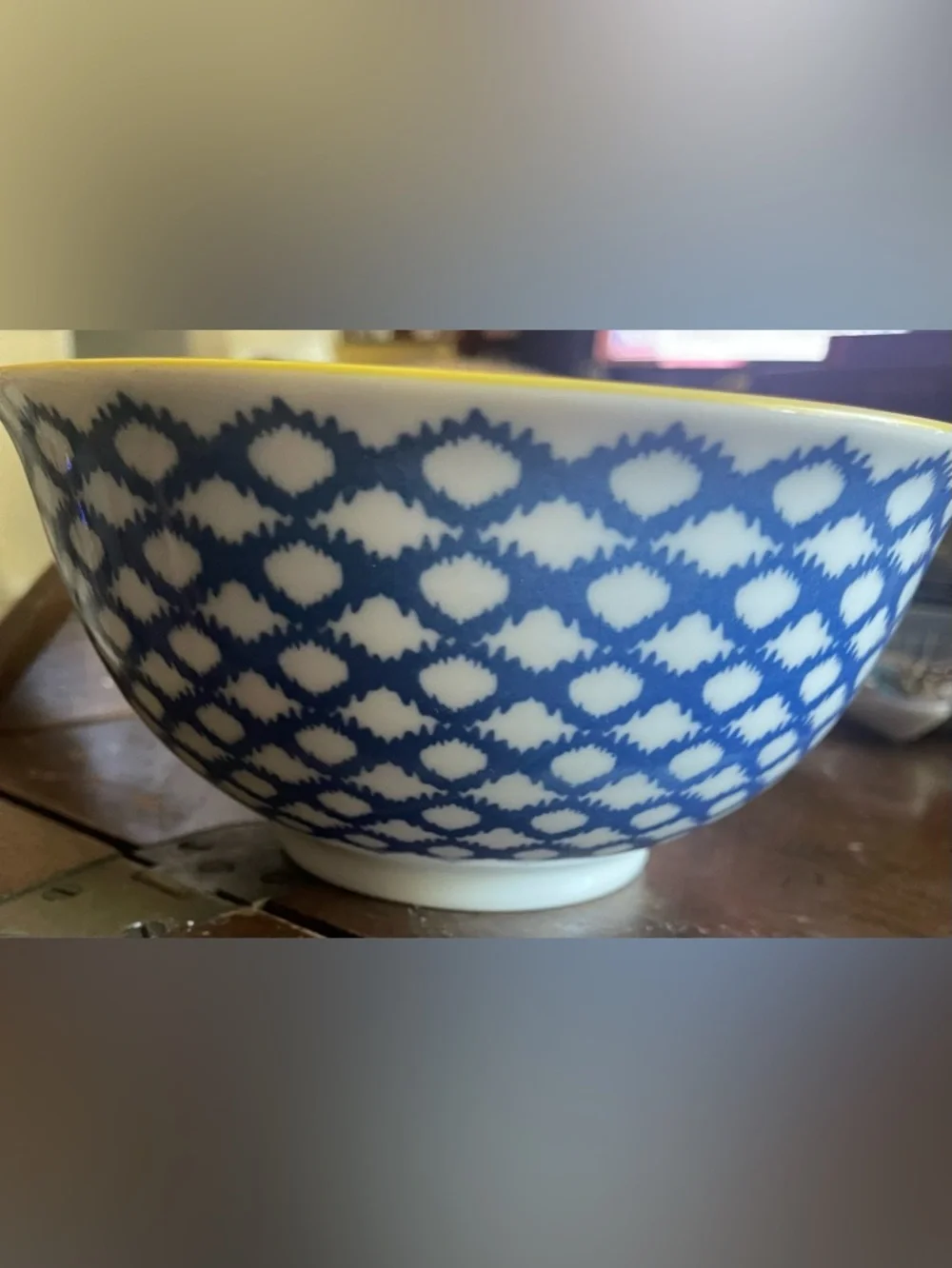 West Elm Folk Pad 7” Bowls Japanese Printed Boho Glazed Patterned Porcelain